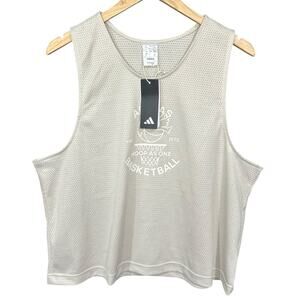 Adidas jersey tank top womens size large